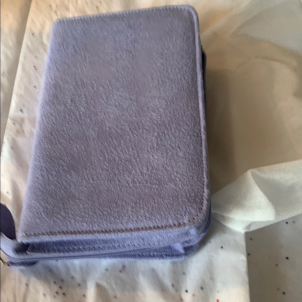 Periwinkle Suede Jewelry case
